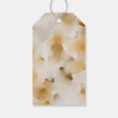 Watercolor Herfst Geel & Wit Bloemenframe Cadeaulabel (Achterkant)