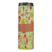 Watercolor Herfstbladeren Gepersonaliseerd Thermosbeker (Achterkant)