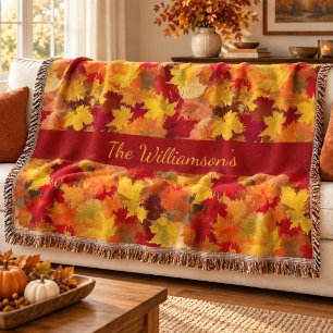 Watercolor Herfstbladeren - Vintage Herfst met Naa Deken
