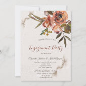 Watercolor herfstbloemen kaart (Voorkant)