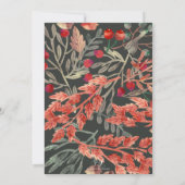 Watercolor Herfstloof Friendsgiving Kaart (Achterkant)