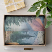 Watercolor Herten met Gewei Tissuepapier (Geschenk)
