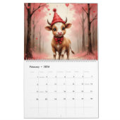 Watercolor Highland Cow 20xx Kalender (Feb 2026)