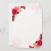 Watercolor Hoed Bloem Derby Shower Uitnodiging (Achterkant)