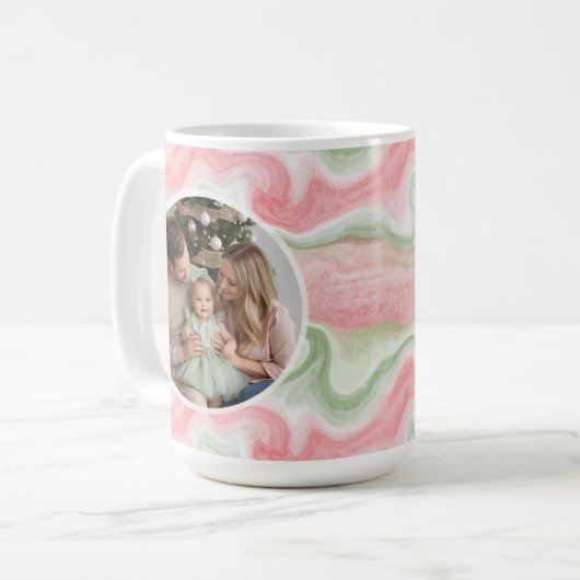 Watercolor Holiday Photo Coffee Mug Koffiemok (Voorkant links)