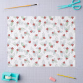 Watercolor Holly Leaves and Red Berries Christmas Tissuepapier (Craft)