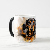 Watercolor Hond Mok Wrap (Voorkant links)