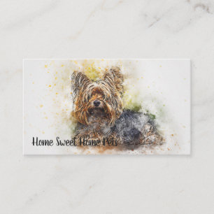 Watercolor Hond Zakelijke Kaart Visitekaartje