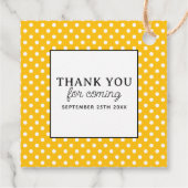 Watercolor Honey & Bees Baby Shower Yellow Bedankjes Labels (Achterkant)