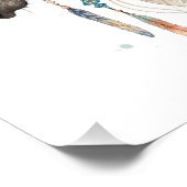 Watercolor Horse Art Poster (Hoek)