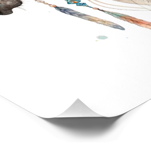 Watercolor Horse Art Poster (Hoek)