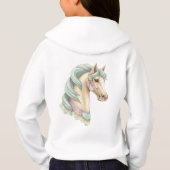 Watercolor Horse Head Hoodie (Achterkant)