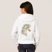 Watercolor Horse Head Hoodie (Achterkant volledig)