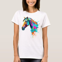 watercolor horse t-shirt