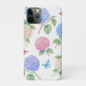 Watercolor Hortensia Bloemen Case-Mate iPhone Case (Achterkant)