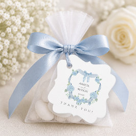 Watercolor Hortensia Initialen Wapen Huwelijk Bedankjes Labels