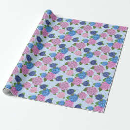 Watercolor Hortensia Inpakpapier