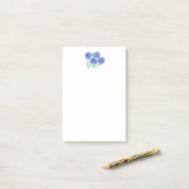 Watercolor Hortensia Post-it Post-it® Notes (Op bureau)