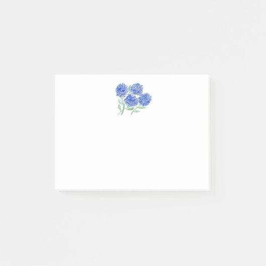 Watercolor Hortensia's Post-it® Notes (Voorkant)