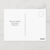 Watercolor Hot Air Balloon Peaceful Sky  Briefkaart (Achterkant)