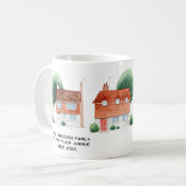 Watercolor House New Home Personalized Koffiemok (Voorkant links)