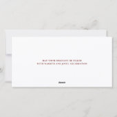 Watercolor Houses Feestdagenkaart (Achterkant)