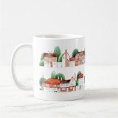 Watercolor Huis Kunst Koffiemok (Links)