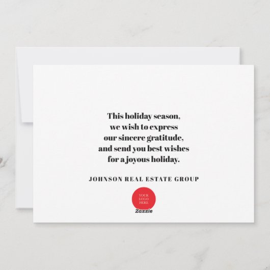 Watercolor Hulst | Kerstgroeten Feestdagenkaart (Achterkant)