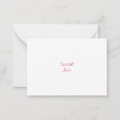 Watercolor Hulstkrans   Notitiekaartje (Achterkant)