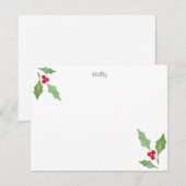 Watercolor Hulsttakjes 2 Notitiekaart Notitiekaartje (Voorkant / Achterkant)