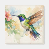 Watercolor Hummingbird Magneet (Voorkant)
