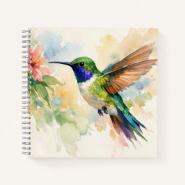 Watercolor Hummingbird Notitieboek