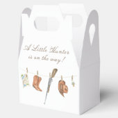 Watercolor Hunter Baby Shower Bedankdoosjes (Geopend)