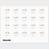 Watercolor Hunter Baby Shower Thank you Ronde Sticker (Vel)