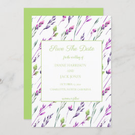 Watercolor Huwelijk Save the Date Kaart