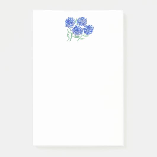 Watercolor Hydrangeas Post-it® Notes (Voorkant)