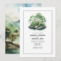 Watercolor Ierland Bestemming Huwen