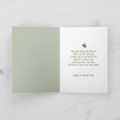 Watercolor Iers huisje Zalige St. Patrick's Dag Kaart (Binnen)
