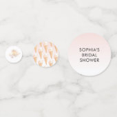 Watercolor Ijs Bridal Shower Confetti (Achterkanten)
