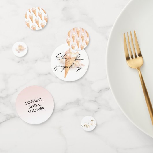 Watercolor Ijs Bridal Shower Confetti (Groep)