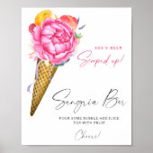 Watercolor ijs - sangria bar poster (Voorkant)