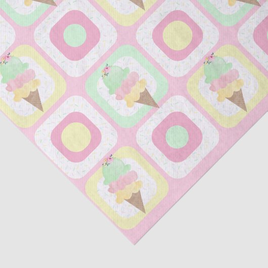 Watercolor Ijsfeestje Tissuepapier (Detail)