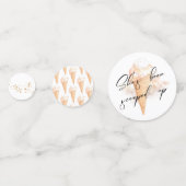 Watercolor Ijsje Bruidsdouche   Confetti (Voorkanten)