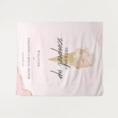 Watercolor Ijsje Bruidsdouche Welkom Wandkleed (Voorkant (horizontaal))