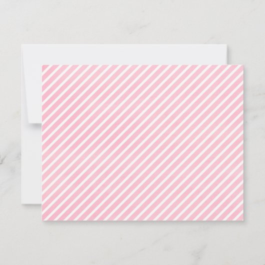 Watercolor Ijsje Meisjes Verjaardagsfeestje Kaart (Achterkant)