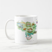 Watercolor Illustrated Map Venezuela | Monogram Koffiemok (Links)