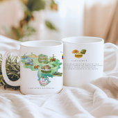 Watercolor Illustrated Map Venezuela | Monogram Koffiemok