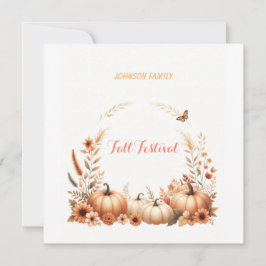 Watercolor illustratie Herfst Festival Feestdagenkaart