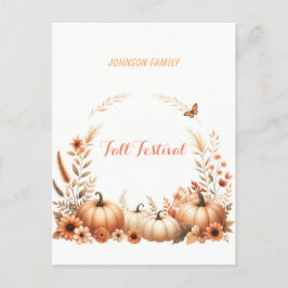 Watercolor illustratie Herfst Festival Feestdagenkaart