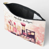 Watercolor Illustratie Make-up Etui (Open)